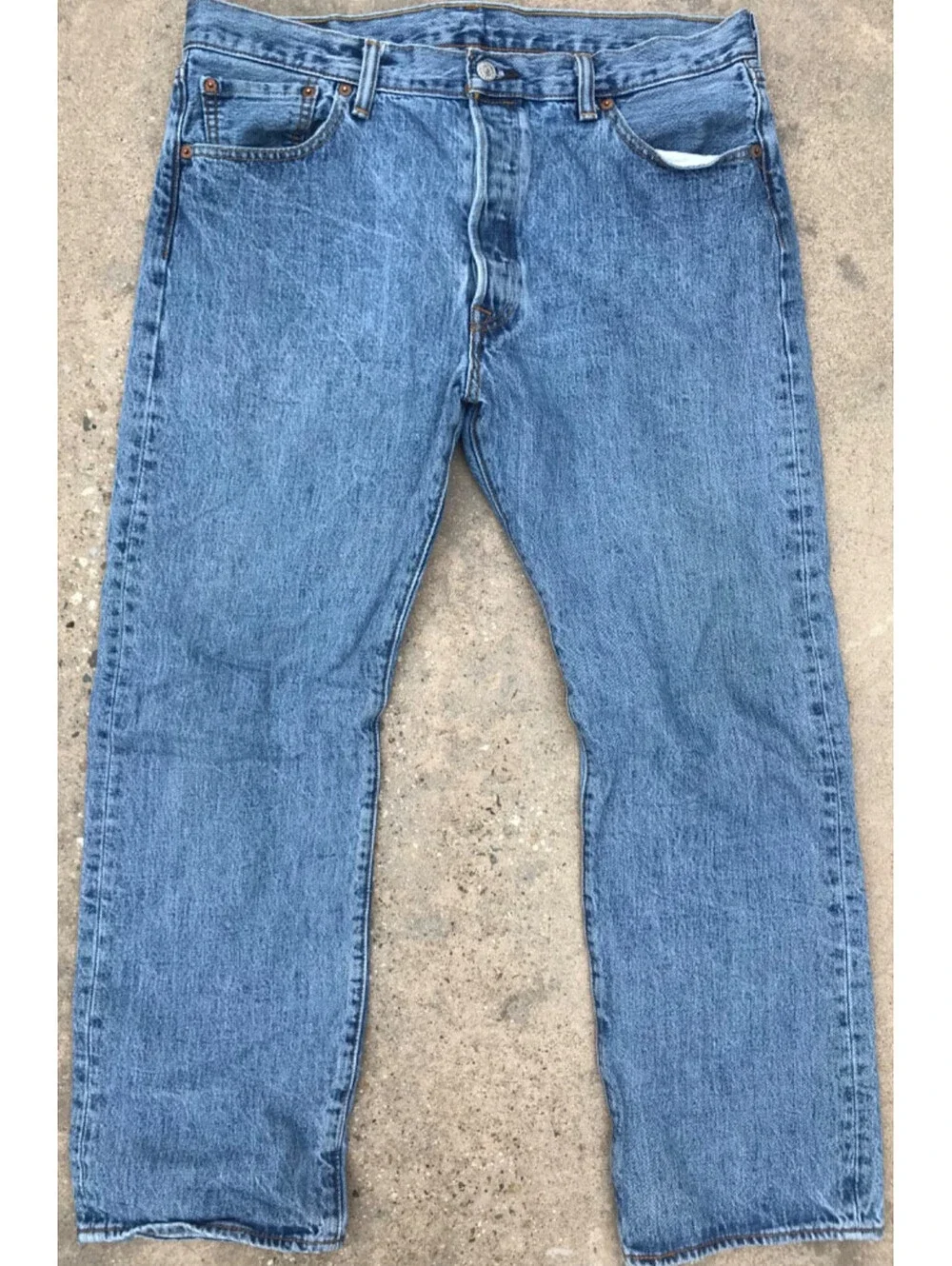 Vintage Levi's 501 Medium Wash Denim Blue Jeans Men's 36X29 Cotton Pants